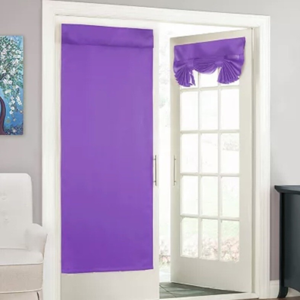 Eclipse Thermaweave Room Darkening 1 Tricia Door Panel 26 in. x 68 in. New Nice